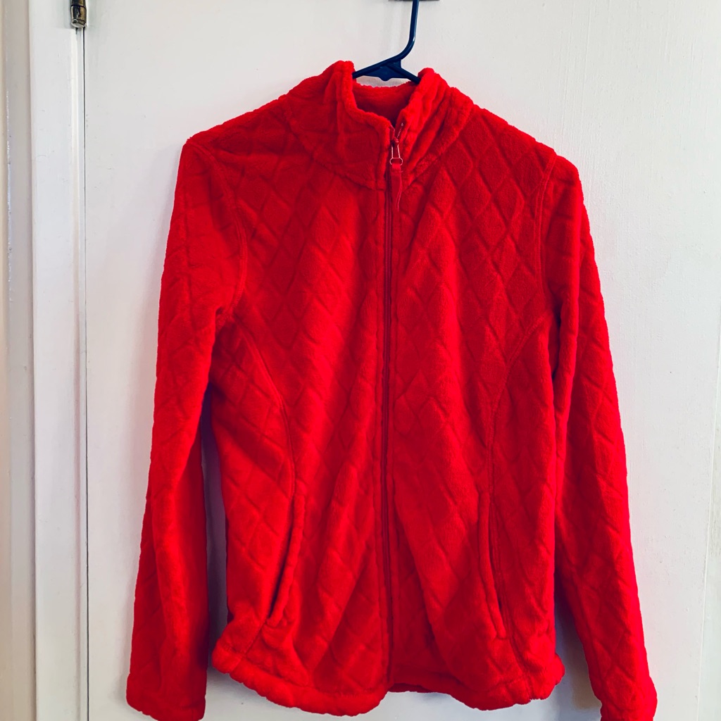 Soft Diamond-Patterned Jacket.
